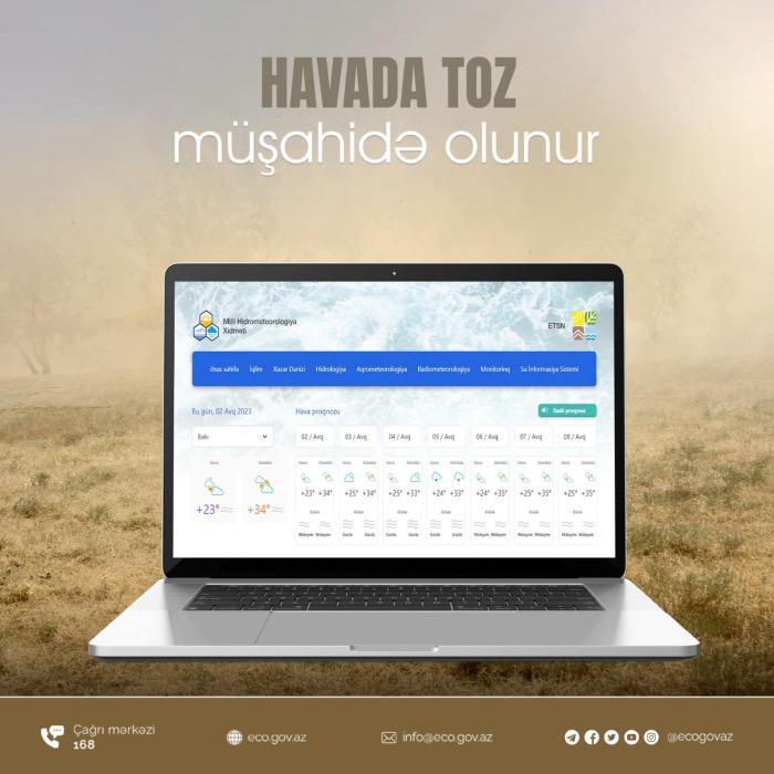 Havada toz müşahidə olunur